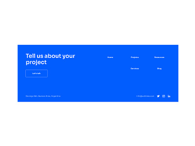 Urbi Labs - Footer agency design footer ui ux