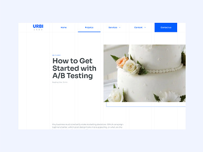 Urbi Labs - Blog Post agency blog design post ui ux