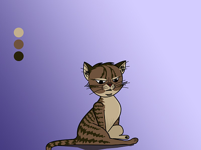 Cat illustration design illustration
