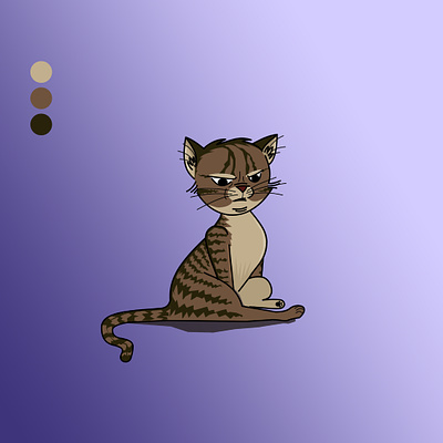 Cat illustration design illustration