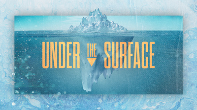 Under the Surface Sermon Series branding design graphic design logo sermon series