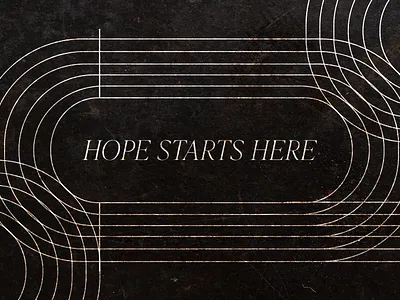Hope Starts Here sermon series design branding design logo sermon series