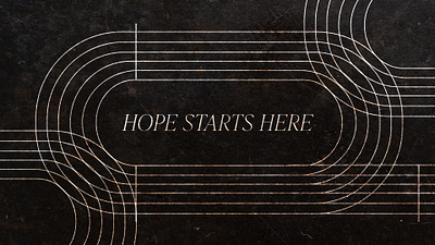 Hope Starts Here sermon series design branding design logo sermon series