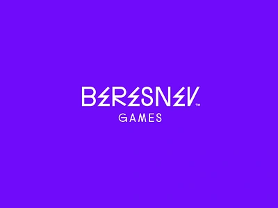 BERESNEV Games 🤟🏼 contemporary gamedev games lets rock logo metal modern rock typography