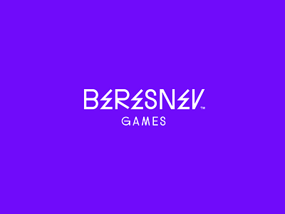 BERESNEV Games 🤟🏼 contemporary gamedev games lets rock logo metal modern rock typography