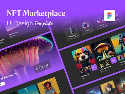 NFT Marketplace UI Template crypto cryptoart figma figma community figma template free nft template free template marketplace midjourney nft nft figma file nft platform nft ui kit template ui web design web platform website website template
