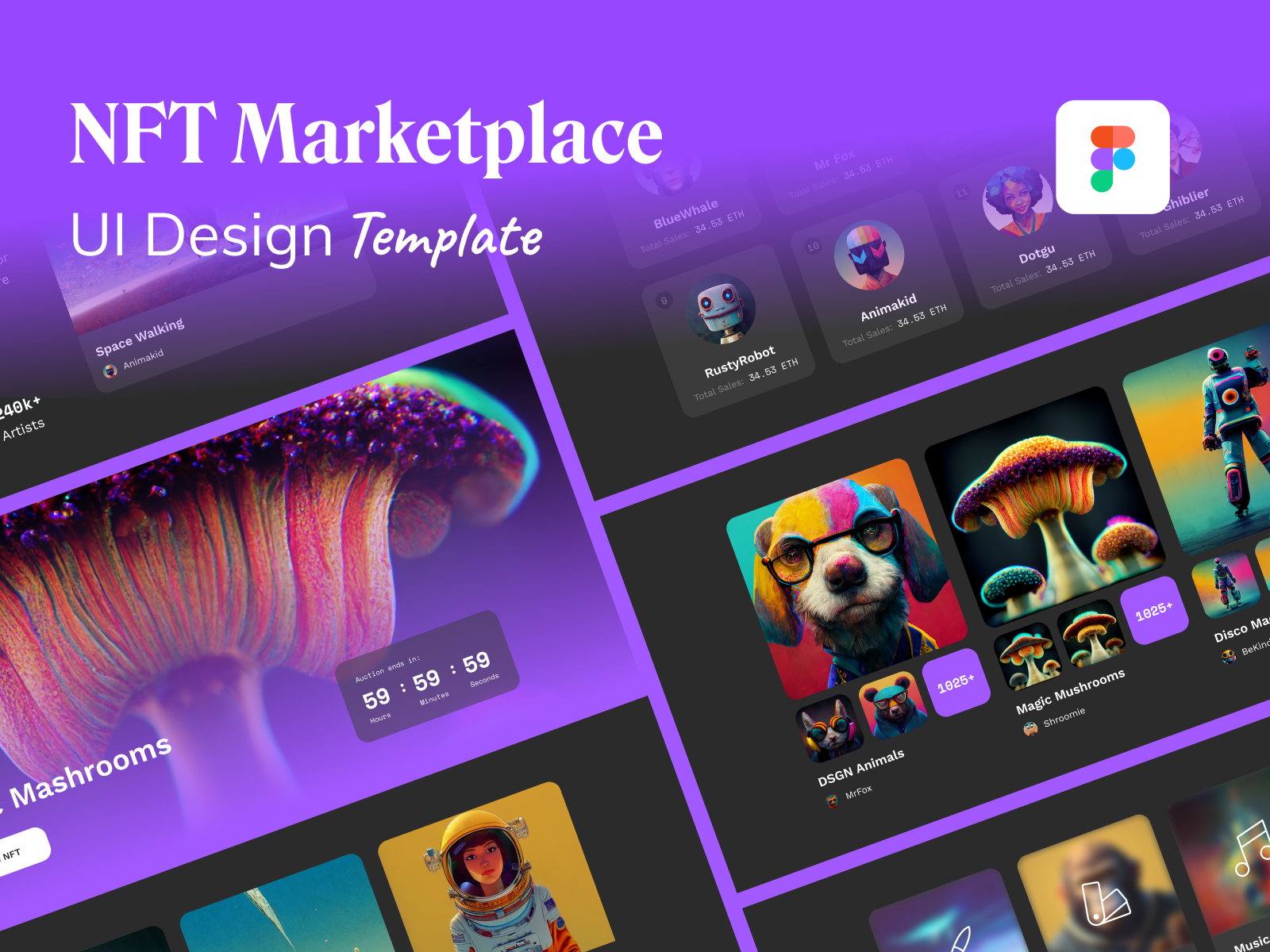 Artify – Bright, Clean NFT Marketplace Design Templates