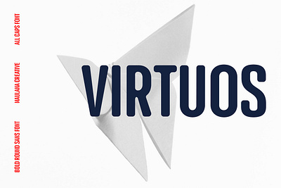 Virtuos Sans Display Font branding font fonts graphic design logo nostalgic