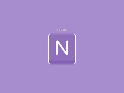 The Letter N graphic design logo