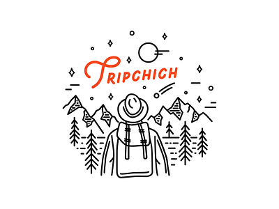 tripchich branding design graphic design illustration lines logo vector