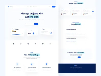 Taskify - Task Management Landing Page home page landing page landing page ui project project managemen project management project management app task task management task management homepage task management ui task management web taskify to do ui ui ui design ux web ui website ui