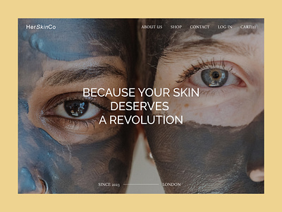 UX/UI Web design for a Skin care brand branding design figma popular ui ux