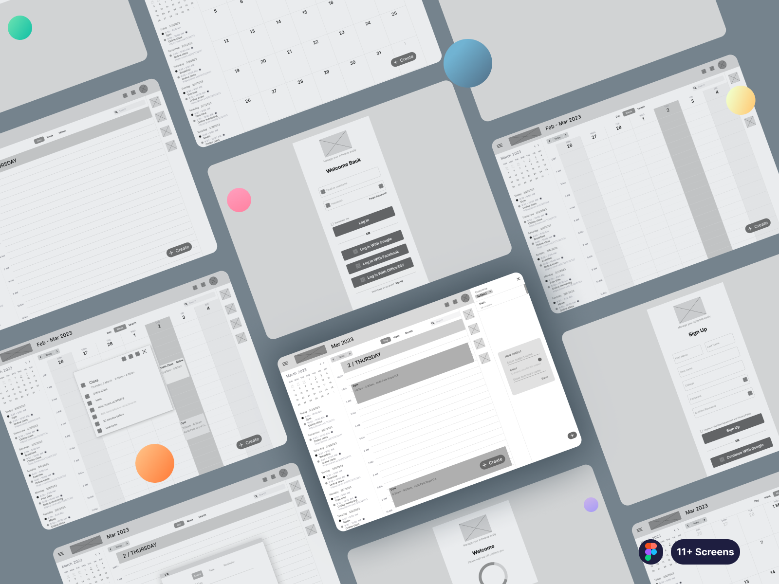 Web Calendar for Student Scheduling Wireframe activity adobe illustrator branding calendar schedule student ui ui kit ux web web calendar wireframe