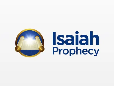 Isaiah Prophecy Logo brand branding illustration isaiah logo religious scripture vector