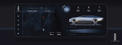 Lincoln HMI concept UI automotive interface hmi ui ux