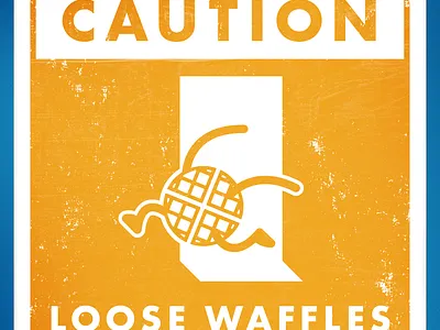 Caution - Loose Waffles adobe illustrator adobe photoshop design graphic design illustration vector