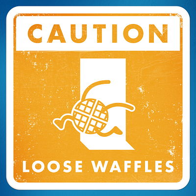 Caution - Loose Waffles adobe illustrator adobe photoshop design graphic design illustration vector