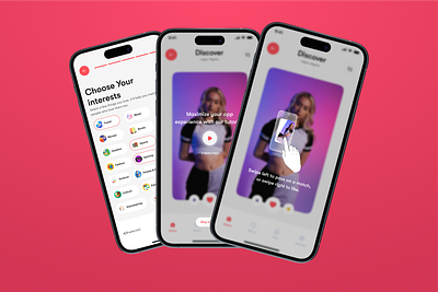 Video-based onboarding process for a dating app dating design onboarding ui ui ux uidesign uidesign ux uiux uiux ui uidesign ux video onboarding