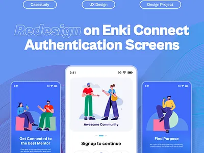 Authentication screens for mobile app app design figma illustration logo mobileapp mobileui ui uidesign uiux uxdesign