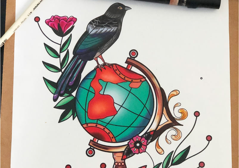 Crow Illustration animal animal illustration art artist branding design digital art drawing graphic design illustration illustration art illustration artist procreate