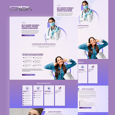 Web site design: landing page home page ui dentistry design lading ladingpage landing landing page odontologia pagina de venda ui