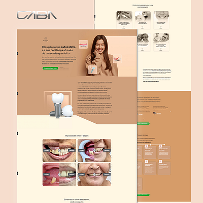 Web site design: landing page home page ui lading ladingpage landing landing page odontologia pagina de venda ui