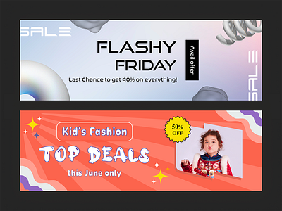 Stand Out in the Inbox: Our Creative Email Header Designs branding design email head email header graphic design illustration kids fashion logo modern design modern email head sale typography vector visual design