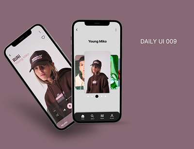 #DailyUI009 app branding design ui