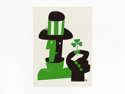 Green man graphic design illustration
