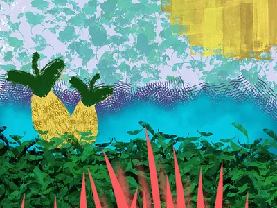 Pineapple dream design graphic design illustration
