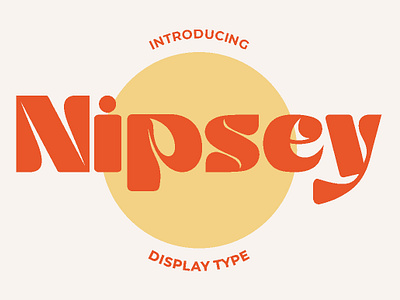 Free Display Font - Nipsey 70s font free font love font