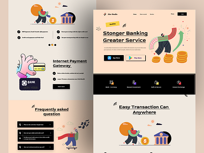 Finance service - Web Design bank banking finance finance service fintech web web design webdesign website website design