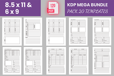 KDP Interior Mega Bundle Design Template design graphic design kdp photoshop