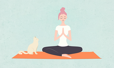 Yoga Practice design illustration vector