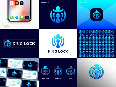 King Lock Modern Minimalist Letter Logo Design Branding brand identity business logo creative logo design king logo letter l lock logo logo logo design logo designer logo idea logo inspirations logo mark logos modern logo nft security logo symbol trendy logo unique logo