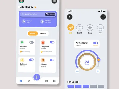 Smart Home ui design uiux design