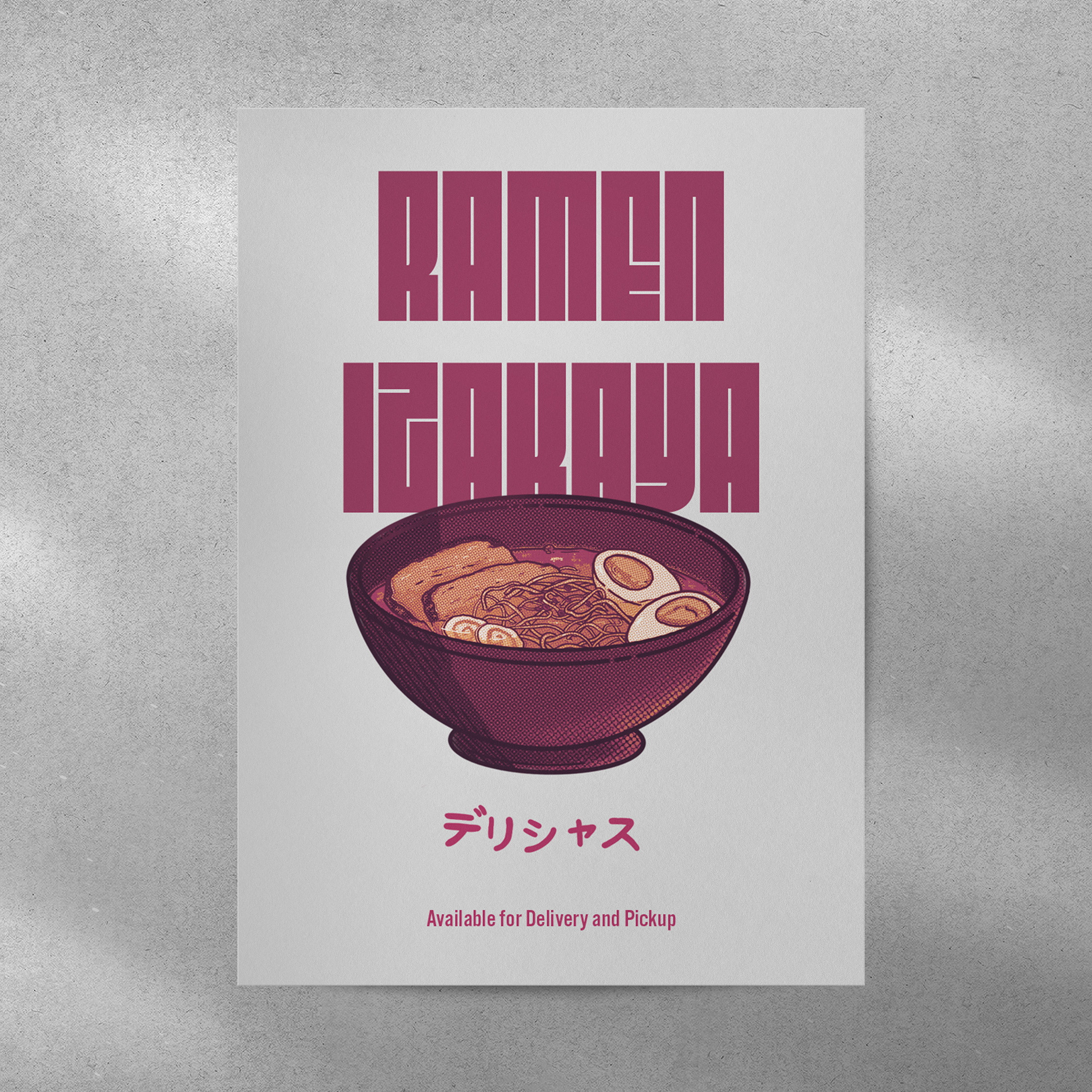 Ramen Poster Illustration design graphic design illustration poster