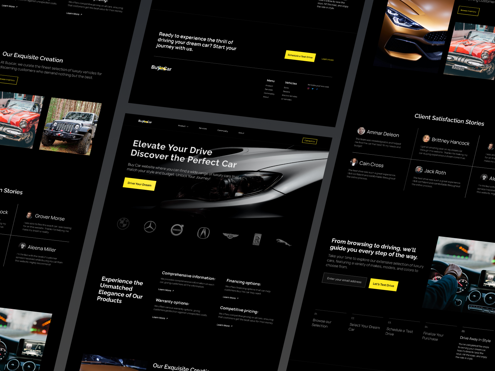 Buycar - Automotive Landing Page by Hallo Re! on Dribbble