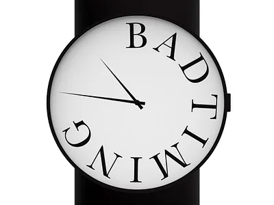 Bad Timing Album Cover album cover graphic design