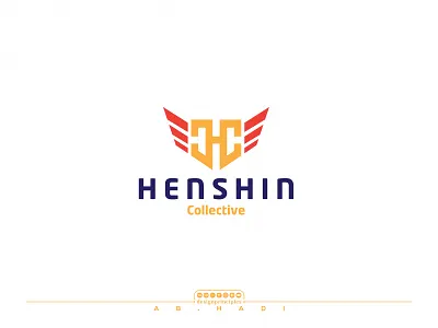 H & C Gym Cloth Brand Logo Design brand collection brand identity c cloth brand logo collection gym logo h hc cloth brand henshin