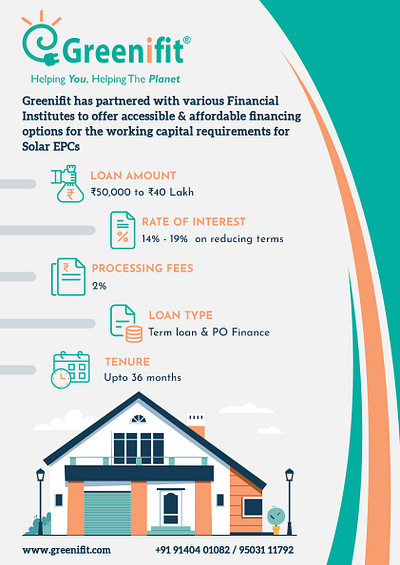 Greenifit Solar EPCs Flyer Design adobe branding design flyer graphic design pamphlet photoshop