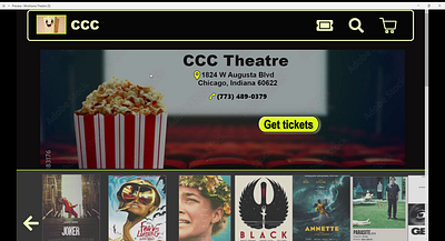 CC'S-Cinema book bookings design movie theatre movies ticket purchase