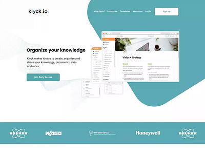 Klyck | Landing page Promo animation animation education home page interface it knowledge landingpage learning motion motion graphics ui ui animation ux web design