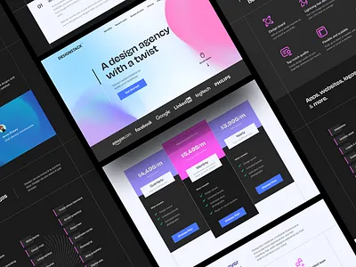 Design 🌈 agency website agency black dark design digital interface mobile web modern portfolio responsive ui ui design uiux uxui web web design website