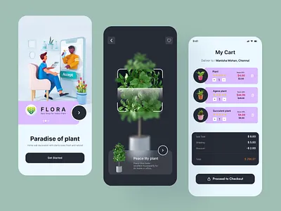 Plant App Design app app design app interface app ui design design gerden green mobile mobile app mobile app design mobile application design plant app plant app design plant care plants product design ui ui app ux ux app