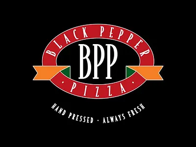 Black Pepper Pizza Brand Identity brand identity branding