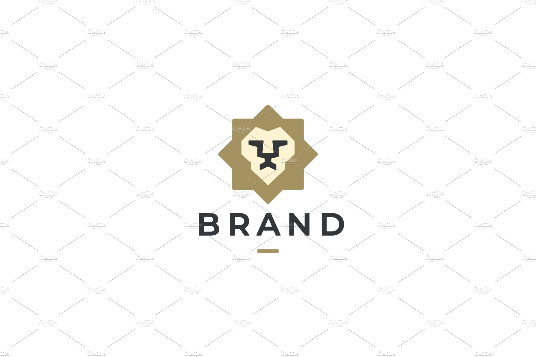 lion minimalist logo