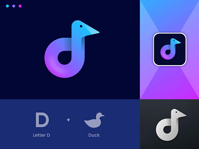 Logo, Logo design, Branding adobe app icon art brand guidelines brand identity branding design duck logo gradient logo graphic design illustration letter head logo logo designer logo trend minimalist logo modern logo trendy logo ui vector