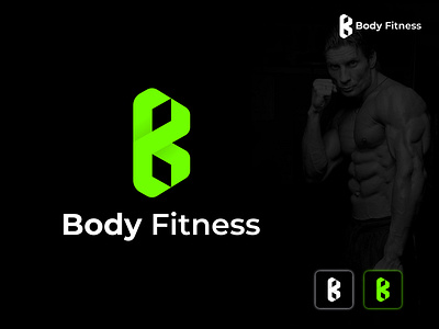 Body fitness, Logo Design Concept b logo body fitness branding design graphic design gym logo illustration letter b logo logo design logo make vector