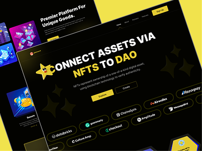 Cross chain Defi landing page redesign landing page landing page design nft nft buy nft landing page nft sell trading ui webdesign